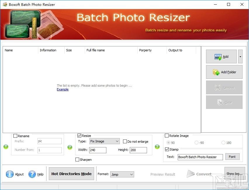 Boxoft Batch Photo Resizer下载,图像处理软件,图像处理,图片编辑