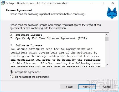 BlueFox Free PDF to Excel Converter下载,PDF转Excel转换器