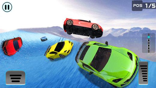 冰冻水滑道赛车游戏下载,冰冻水滑道赛车,竞速游戏,感应游戏